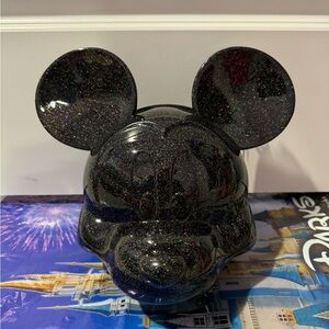 Mickey Mouse Sparkly Head Crossbody Loungefly Purse Disney Parks